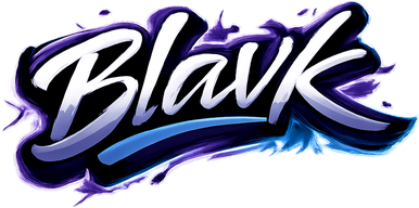 blavk সাইটের নিয়ন লোগো